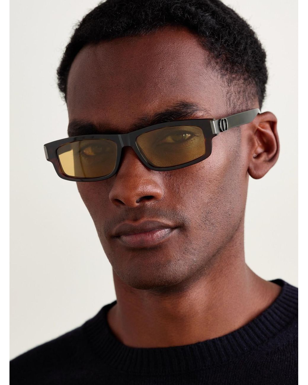 Dior Natural Cd Icon S2i Rectangular-frame Tortoiseshell Acetate Sunglasses for men