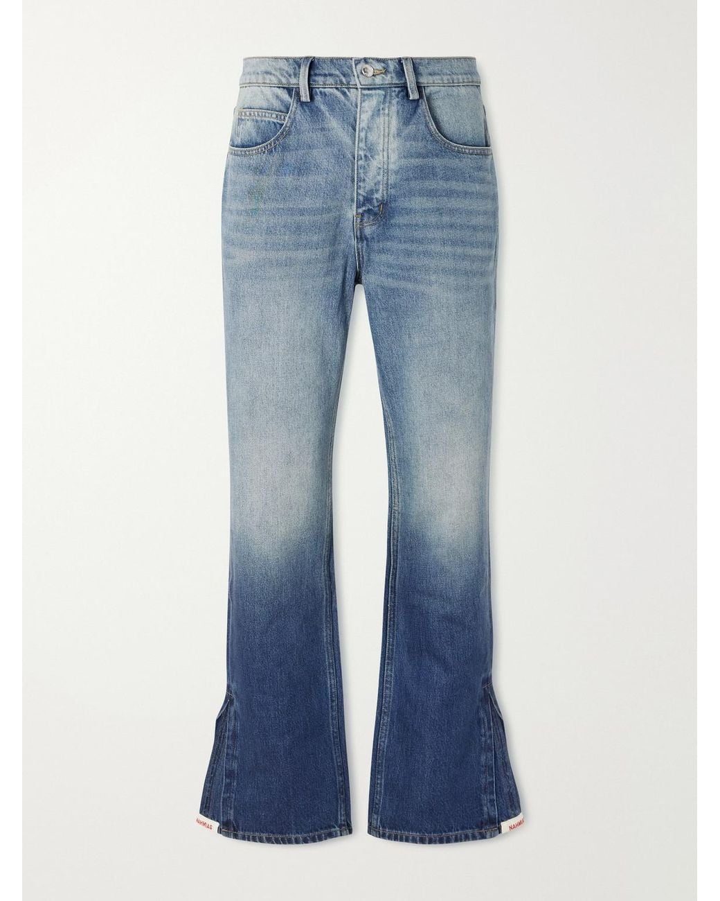 NAHMIAS Blue High Tide Straight-Leg Jeans for men