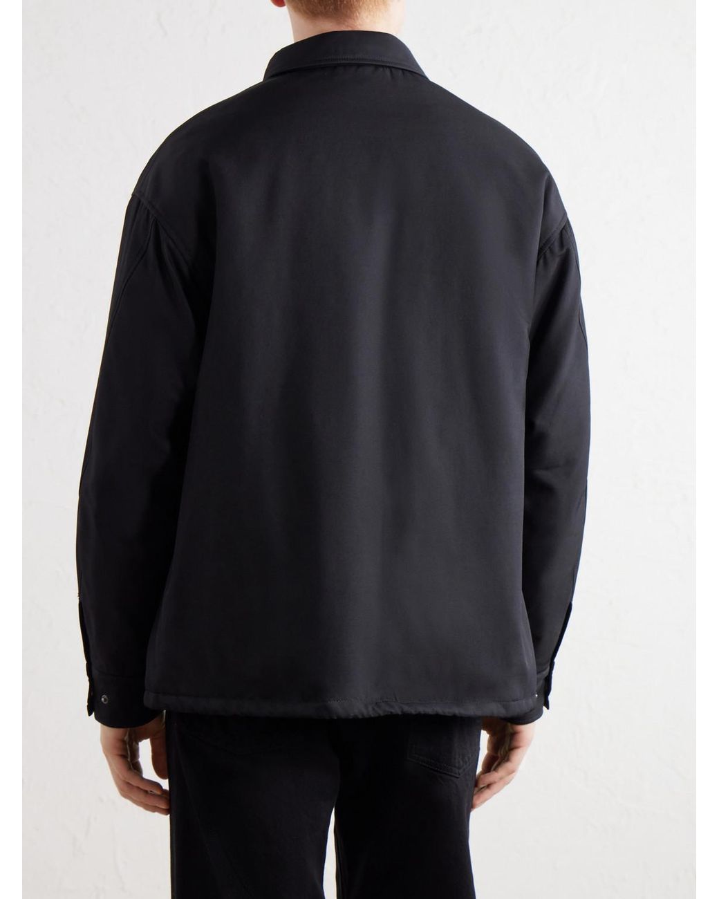 Visvim Black Embroidered Wool And Silk-Blend-Twill Jacket for men