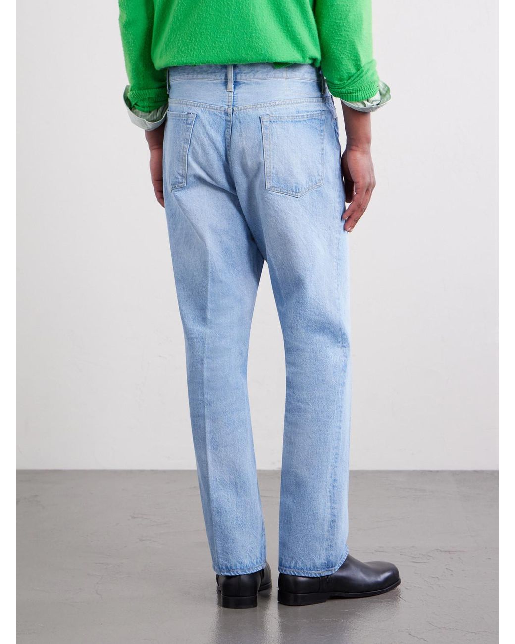 Kaptain Sunshine Blue Skate Shoecut Straight-leg Denim for men