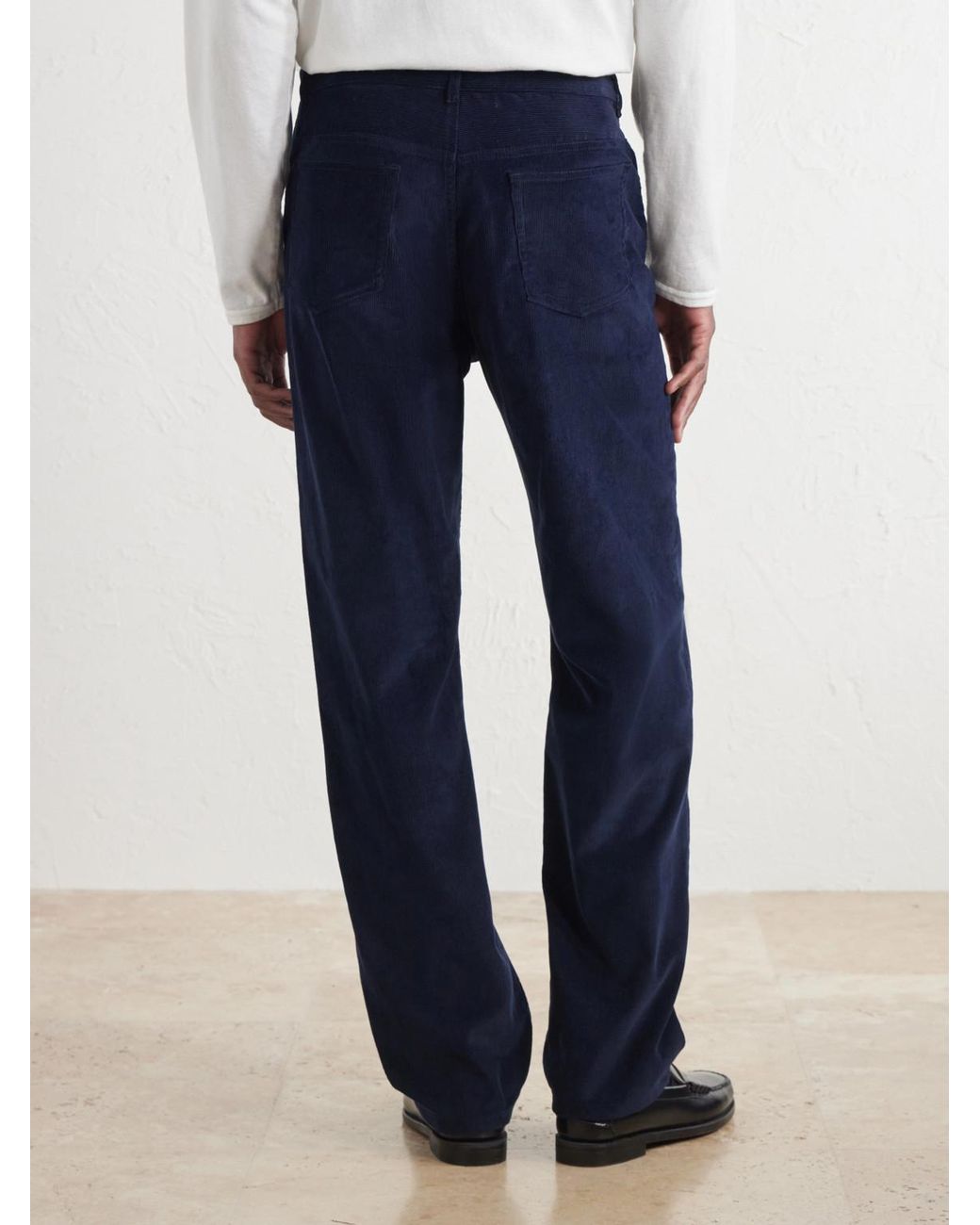 A.P.C. Blue Fairfax Straight-Leg Corduroy Jeans for men