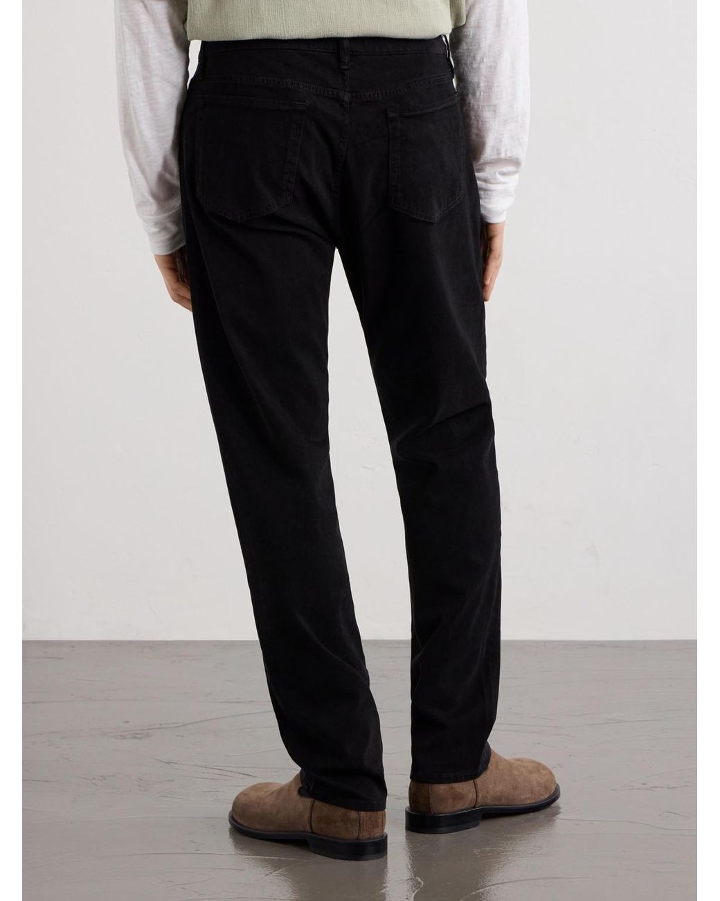 FRAME Blue L'homme Slim-fit Stretch Lyocell-blend Trousers for men