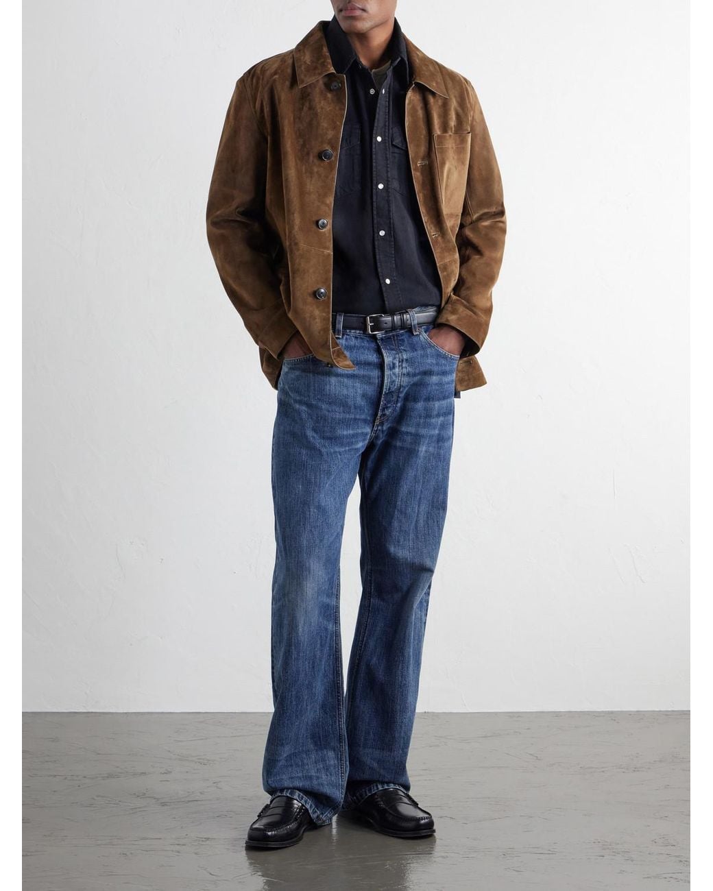 Aimé Leon Dore Blue Denim Shirt for men