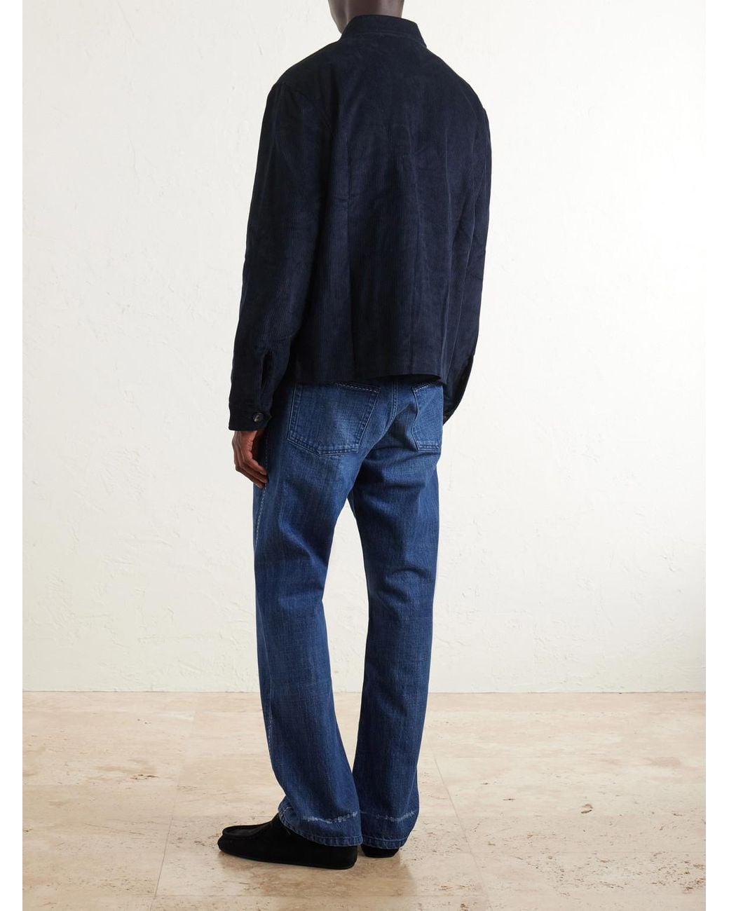 Wales Bonner Blue Drew Cotton-Corduroy Blouson Jacket for men