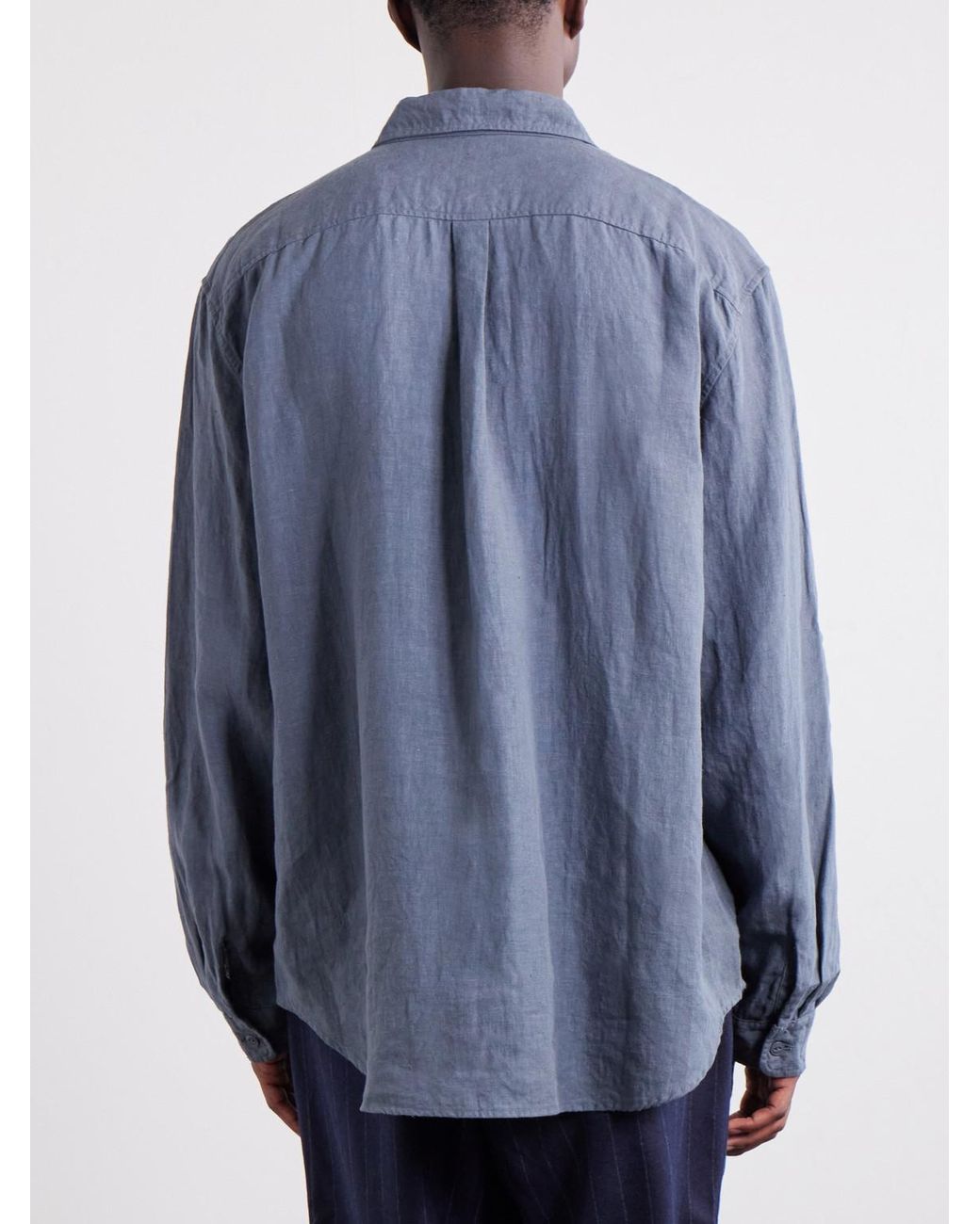 Kapital Blue Linen Shirt for men
