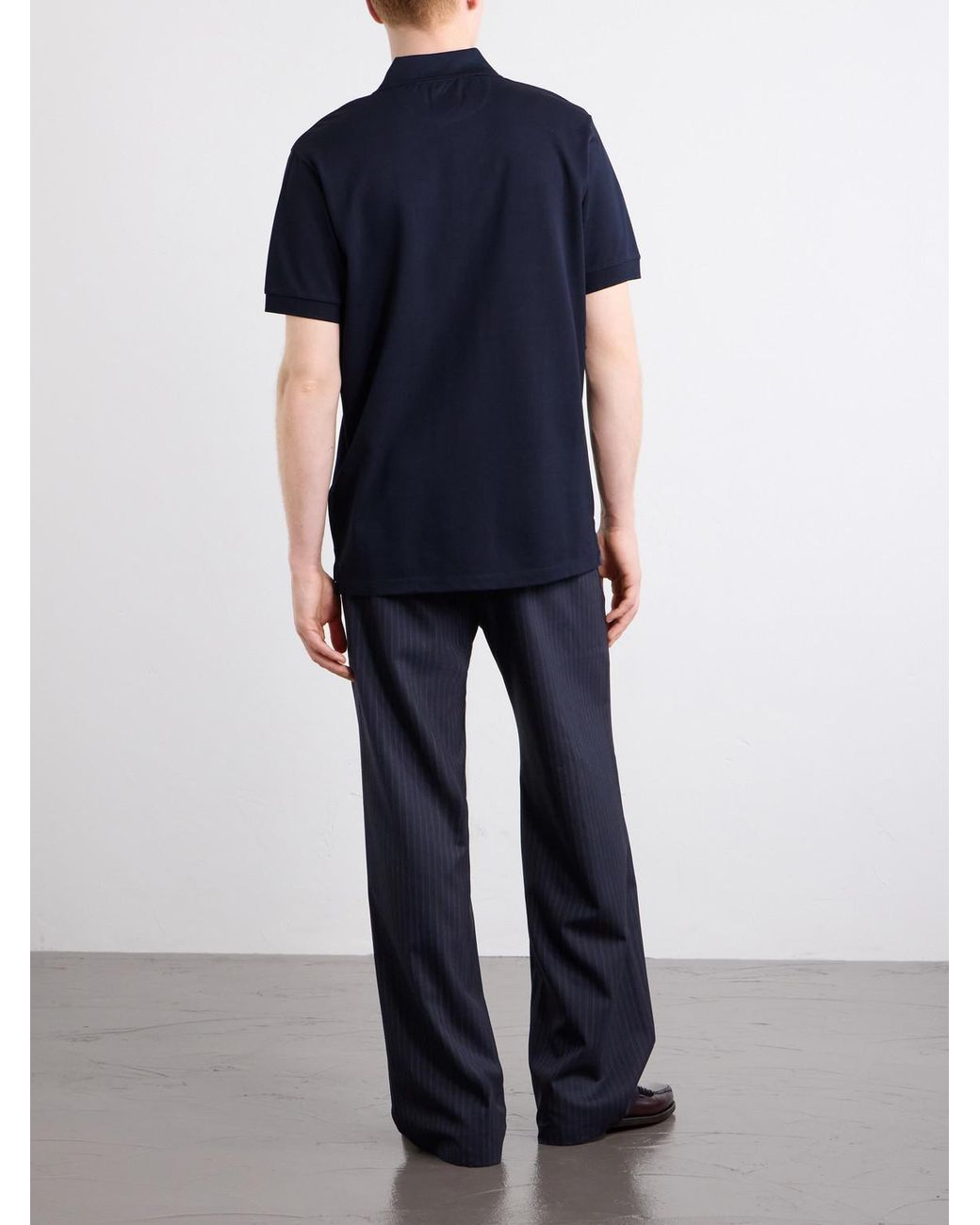 Paul Smith Blue Cotton-Piqué Polo Shirt for men