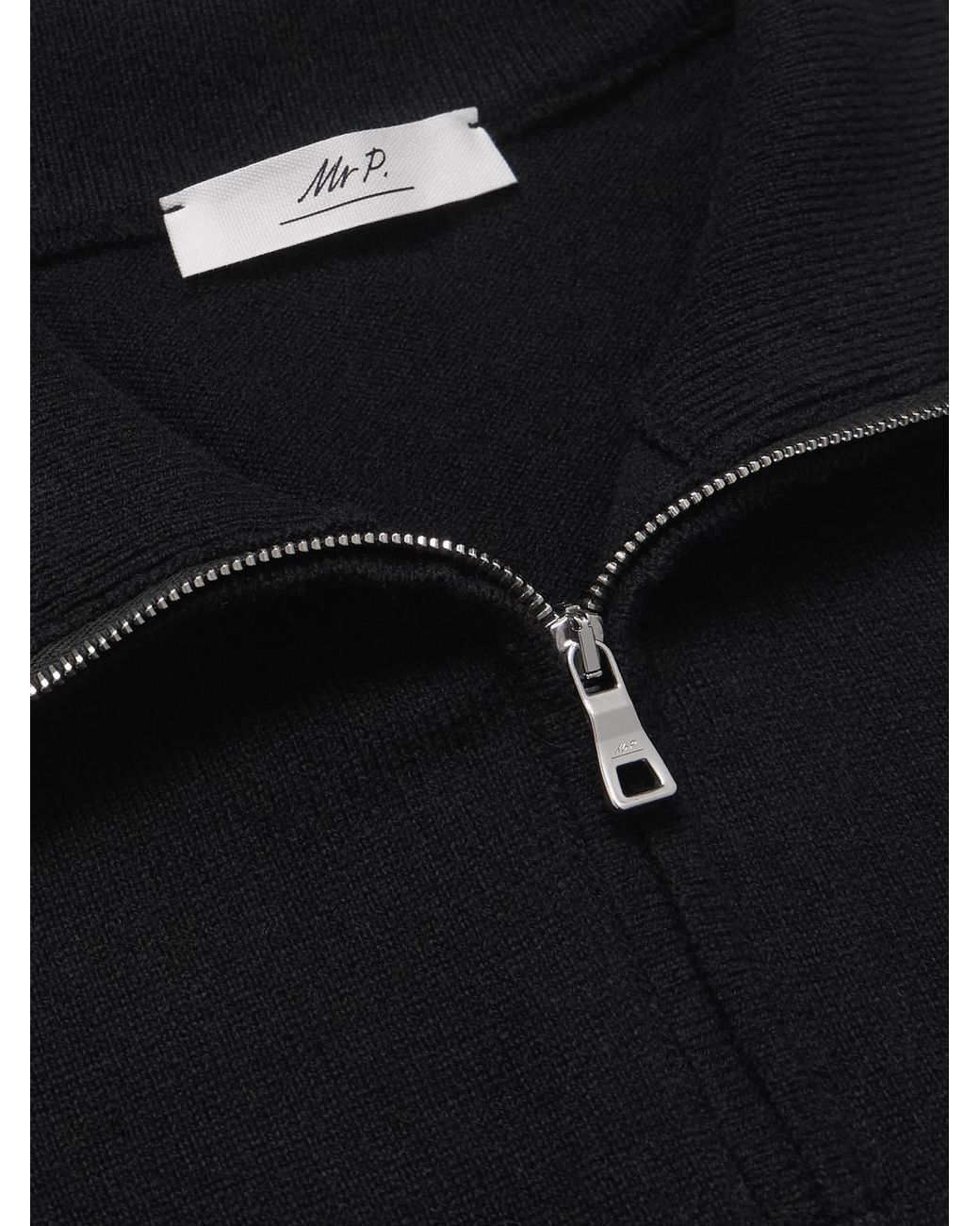 James Cashmere Half-Zip Sweater di Mr P. in Blue da Uomo