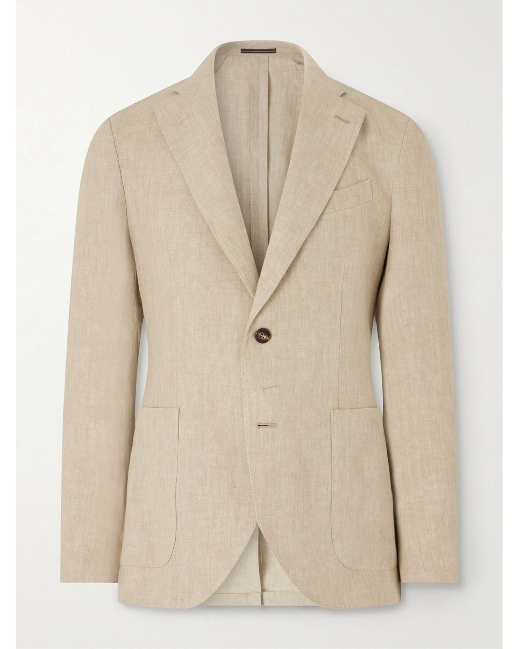 Slowear Natural Incotex Slim-Fit Linen Suit Jacket for men