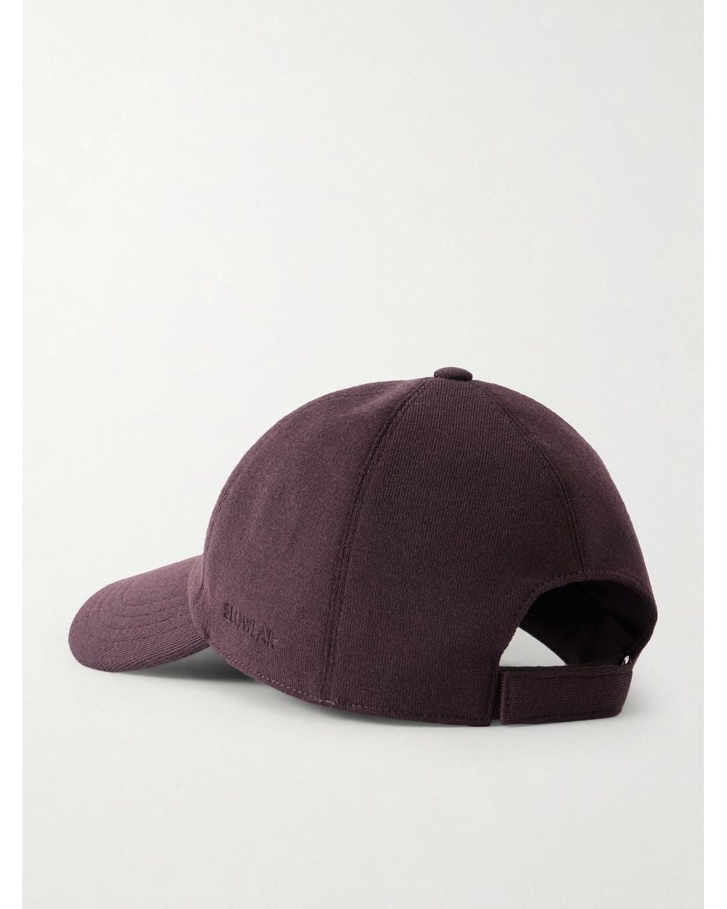 Slowear Purple Zanone Flexwool Wool-Blend Cap for men