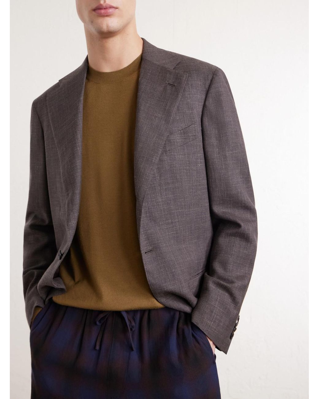 Dries Van Noten Natural Merino Wool Sweater for men