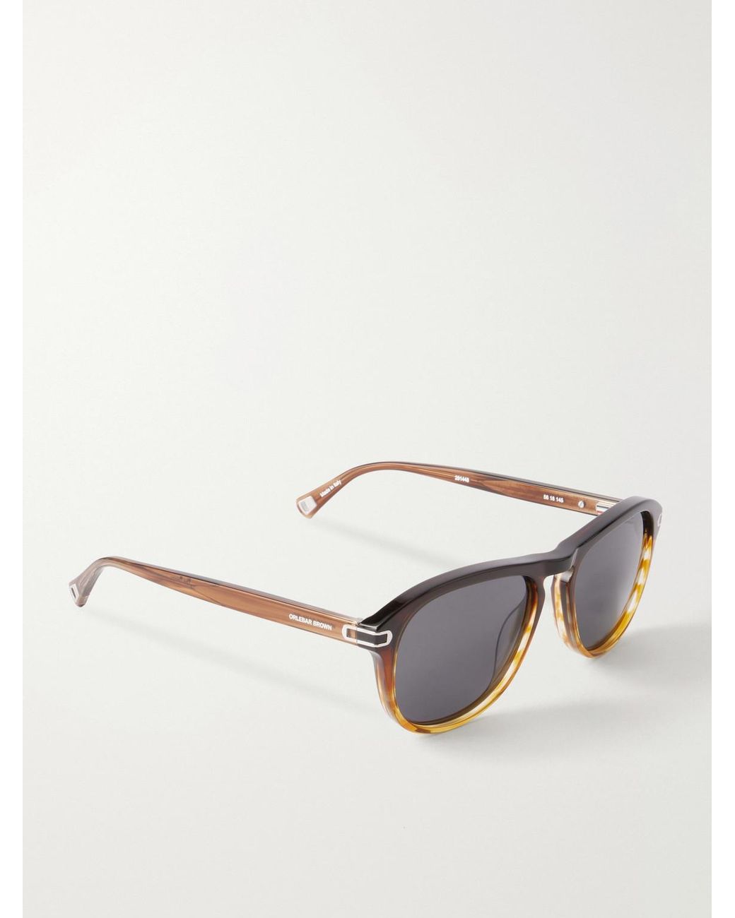 Standing Danny Frame Orlebar Brown The Danny D-Frame Acetate Sunglasses in Brown for Men ...