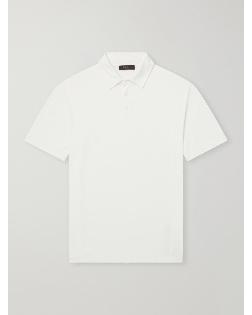 Slowear White Zanone Slim-Fit Icecotton Polo Shirt for men
