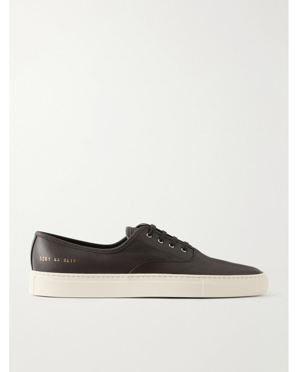 Common Projects White Deck Full-Grain Leather Sneakers for men