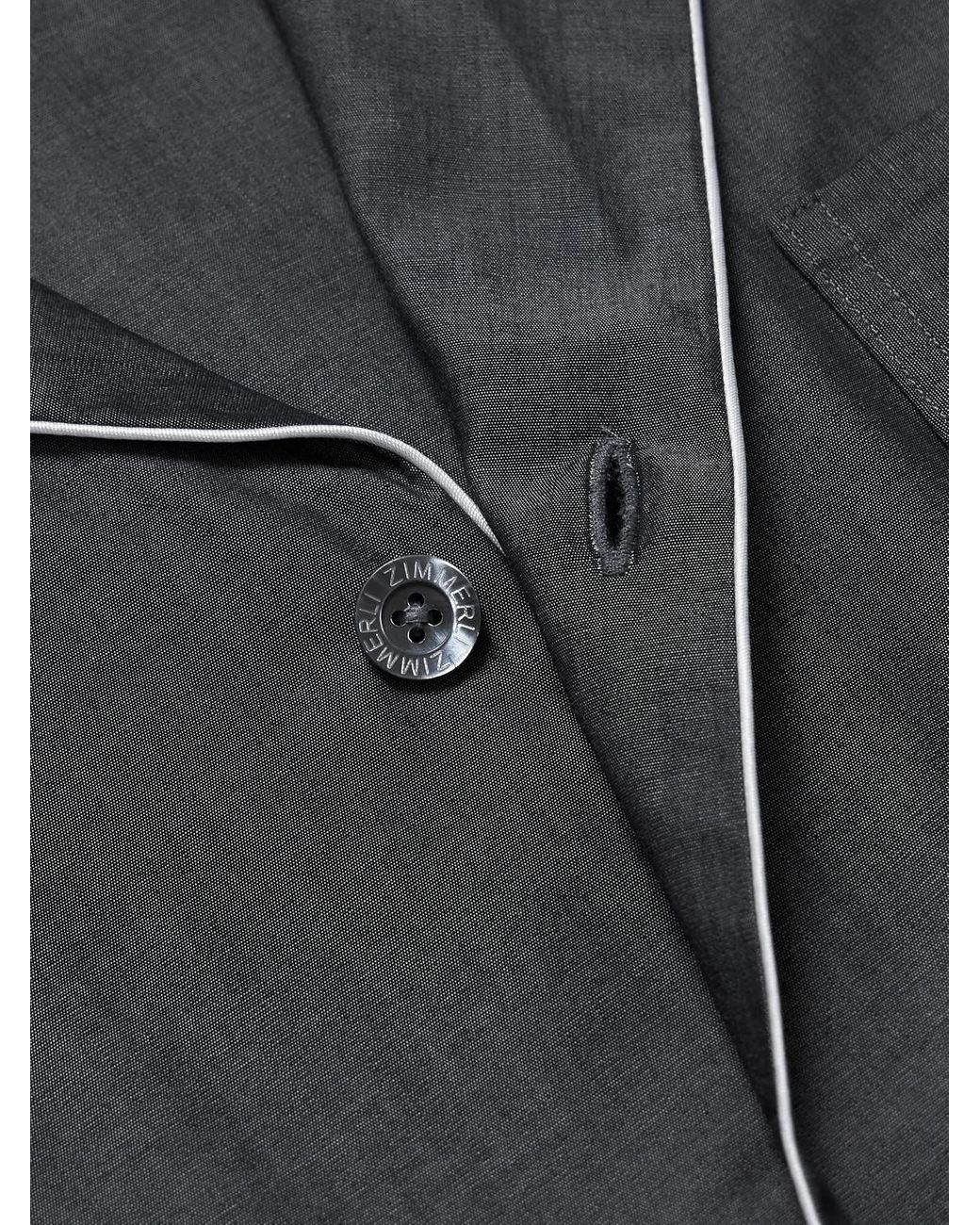 Zimmerli of Switzerland Gray Cotton Pyjama Set for men