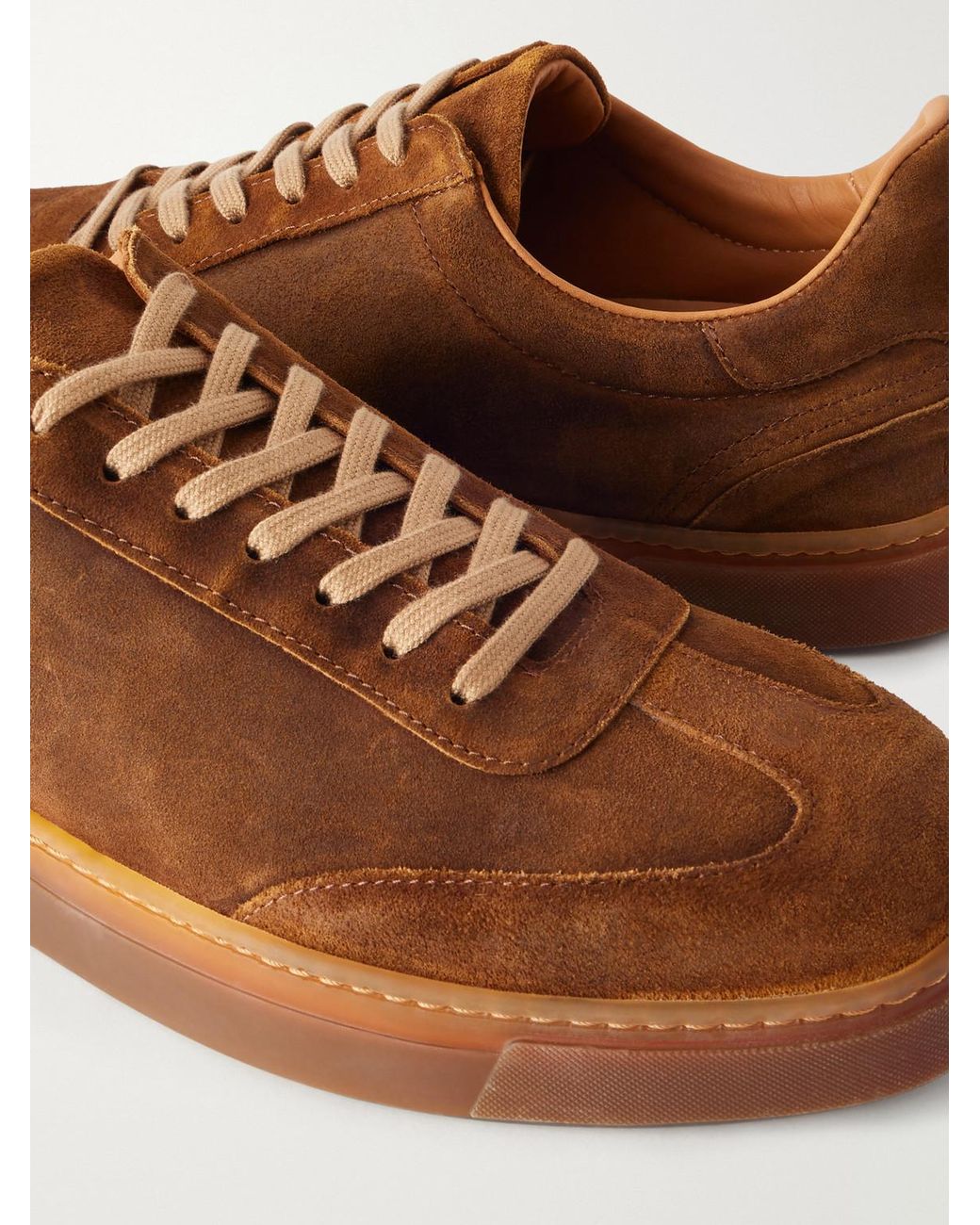 Mr P. Brown Lux Suede Sneakers for men