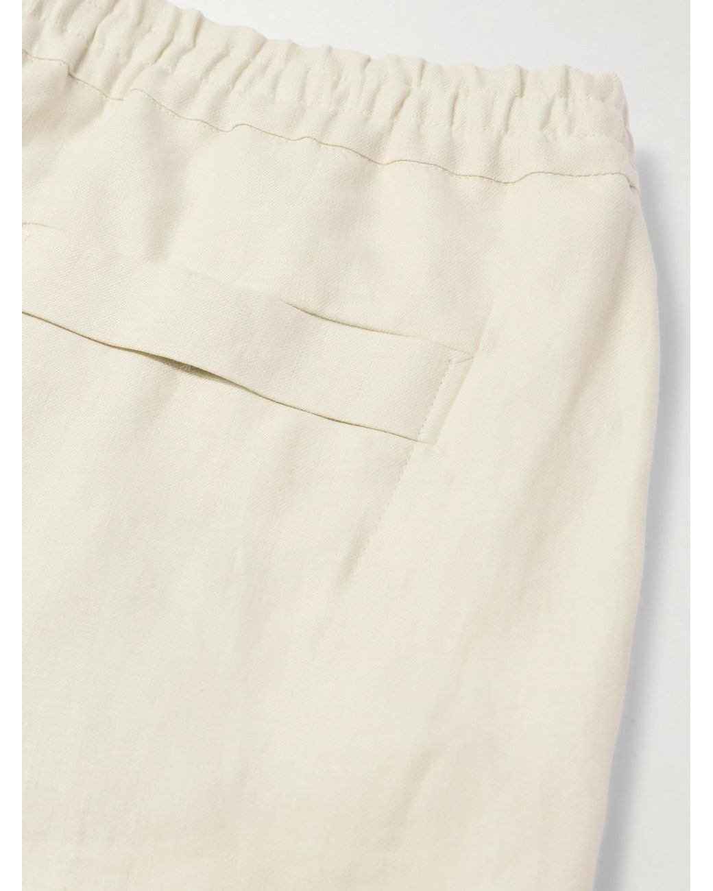 Zegna Natural Straight-Leg Oasi Linen Shorts for men