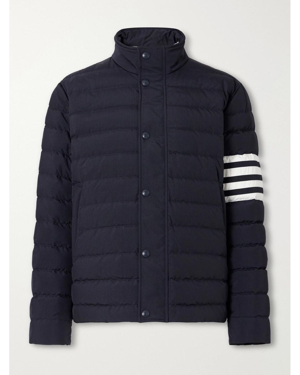 Thom Browne Blue Striped Quilted Ripstop Down Jacket for men