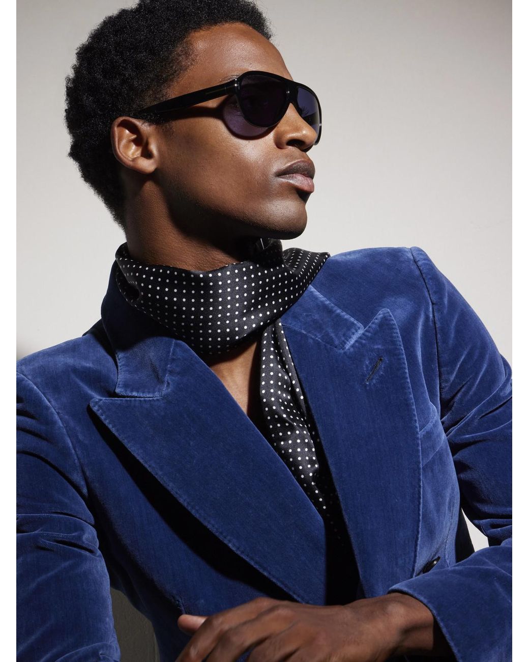 Tom Ford Blue Samuele 02 Aviator-style Acetate Sunglasses for men