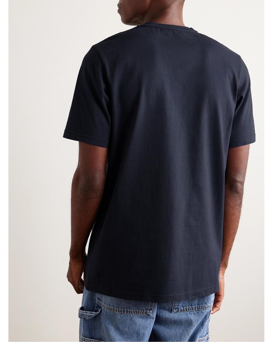 Gabriela Hearst Blue Bandeira Recycled Cotton-Jersey T-Shirt for men