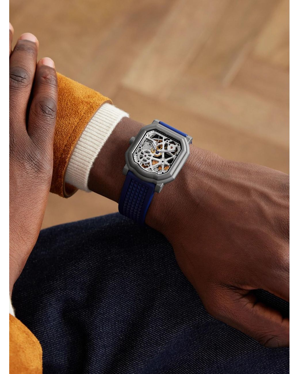 Gerald Charles Blue Maestro 8.0 Gc Sport Limited Edition Automatic Chronograph Titanium Watch, Ref. Gc8.0-Tx-Tn-01 for men