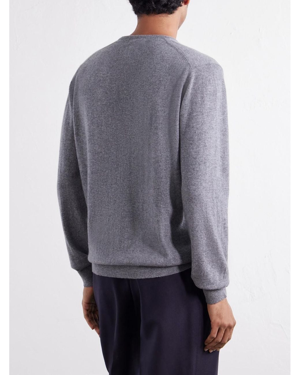 Begg x Co Gray Heriot Cashmere Sweater for men