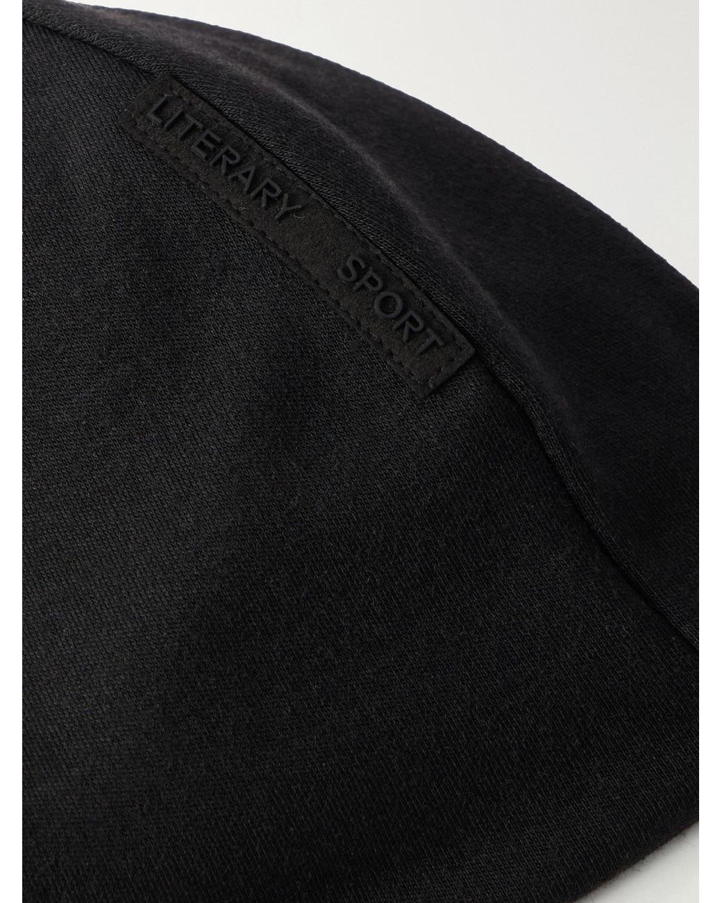 Literary Sport Black Langston Merino Wool-Blend Beanie for men