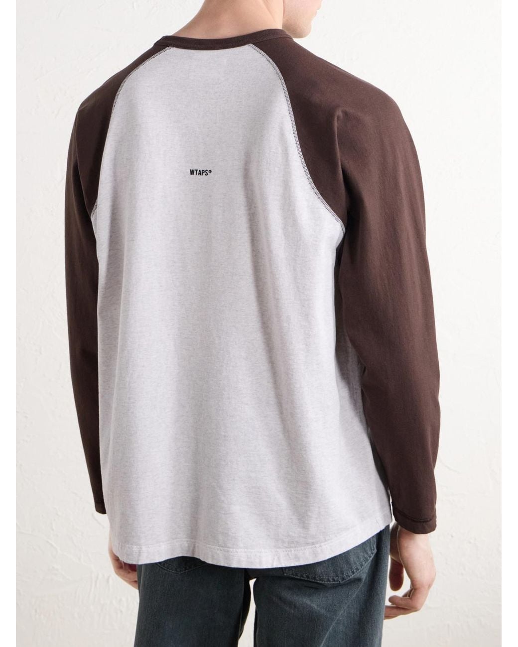 (w)taps White Ian Logo-Embroidered Cotton-Jersey T-Shirt for men