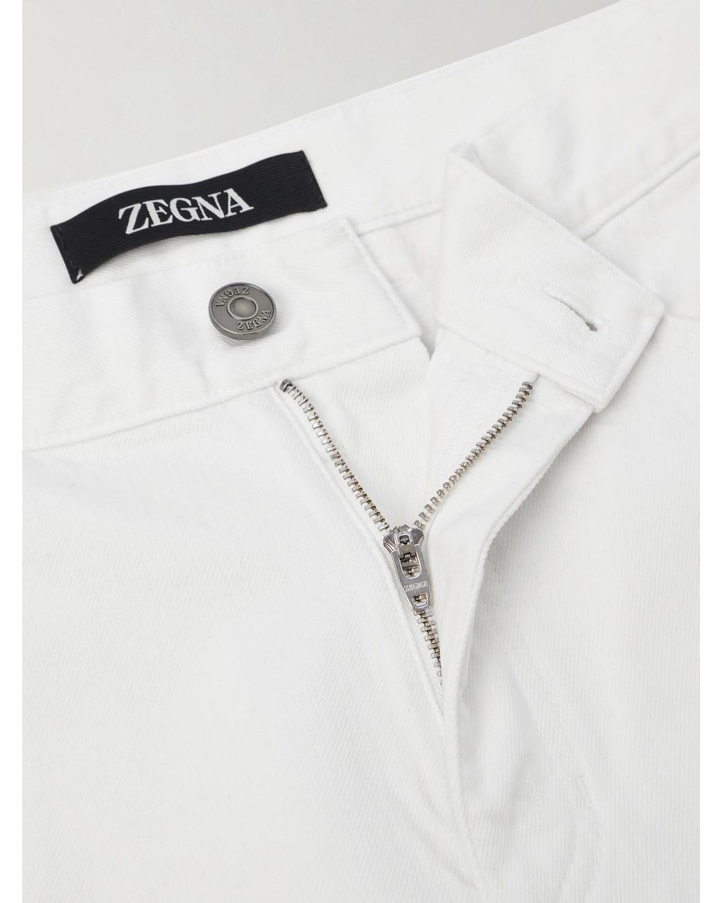 Zegna White Straight-leg Jeans for men