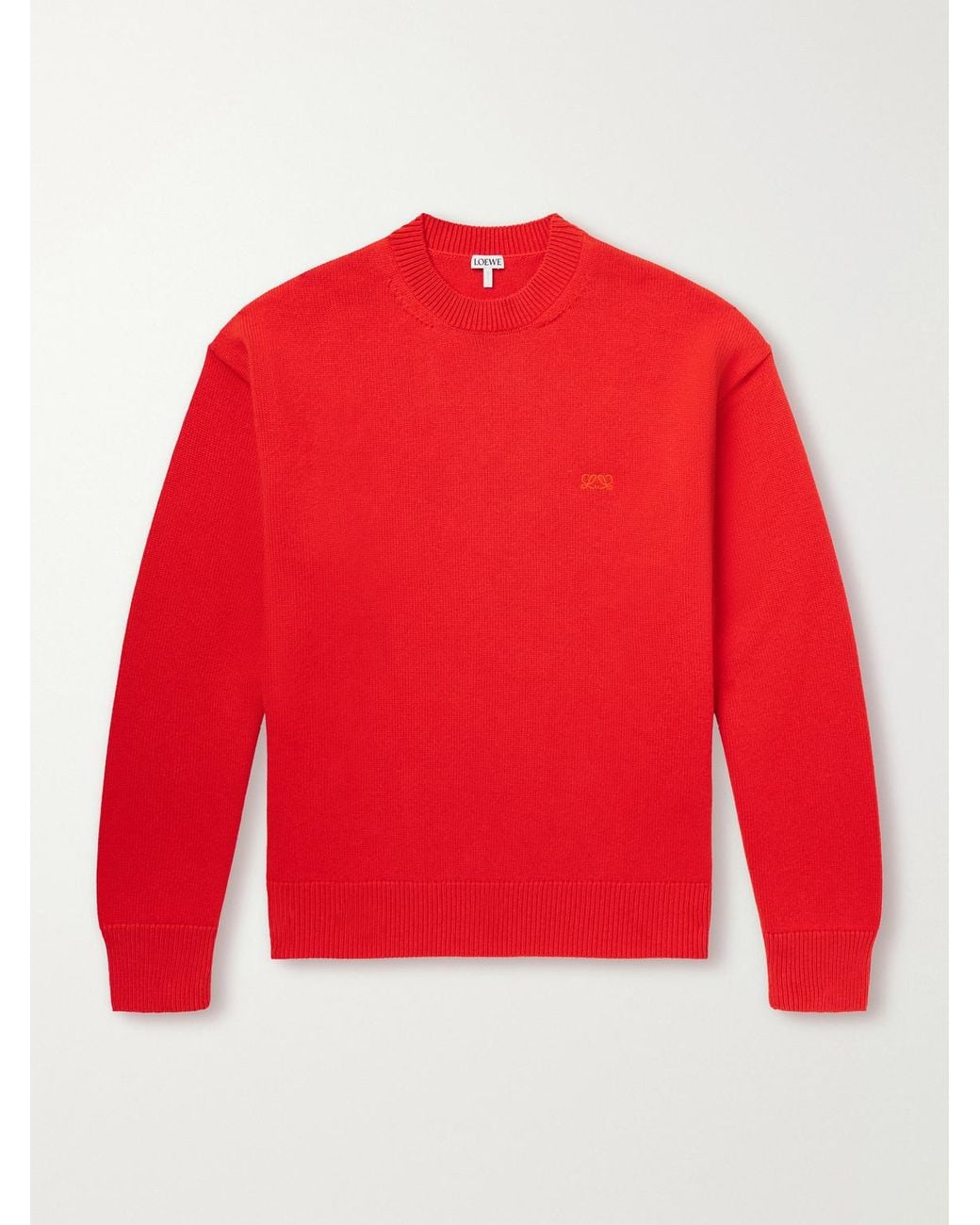 Loewe Anagram-Embroidered Cashmere-Blend Sweater for men