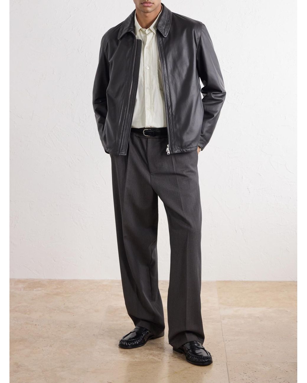 Valstar Black Duke Leather Jacket for men