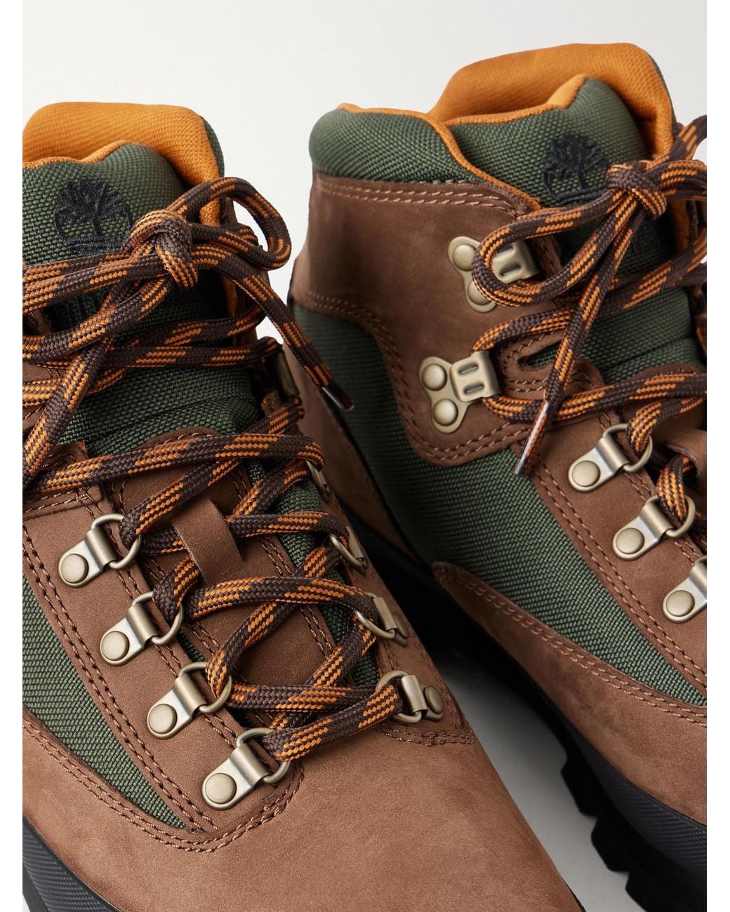 Timberland Brown Euro Hiker Nubuck Hiking Boots for men