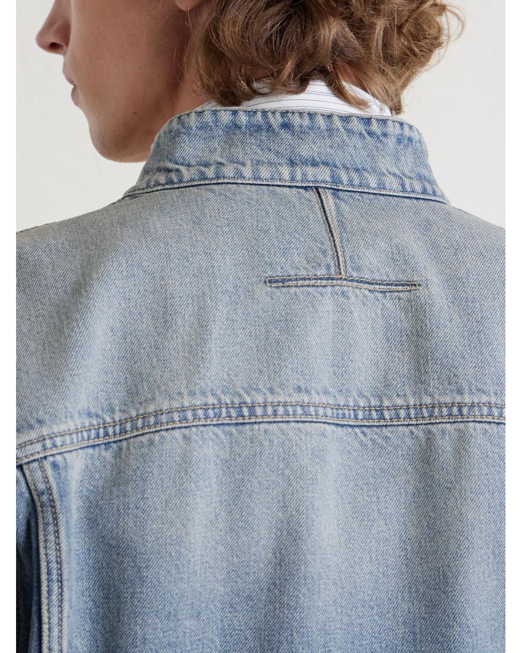 McQueen Blue Denim Jacket for men