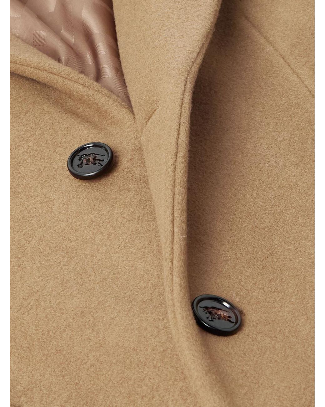 Burberry Natural Beverley Wool Coat for men