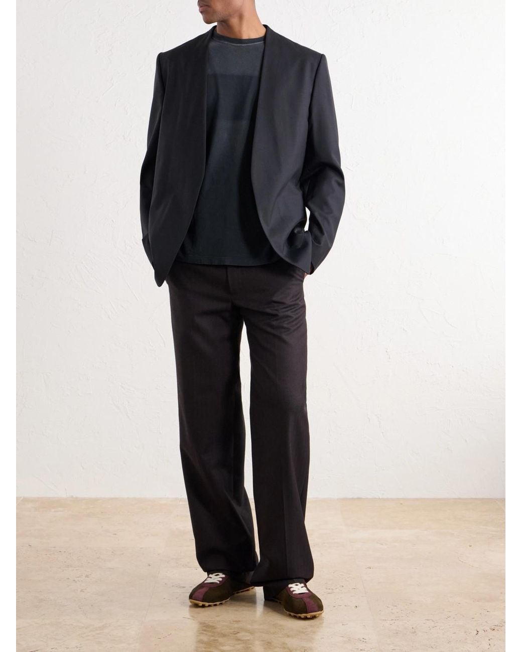 Maison Margiela Black Virgin Wool-Twill Jacket for men