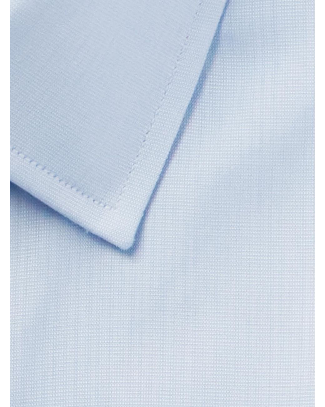 Charvet Blue Classic-Collar Cotton Shirt for men