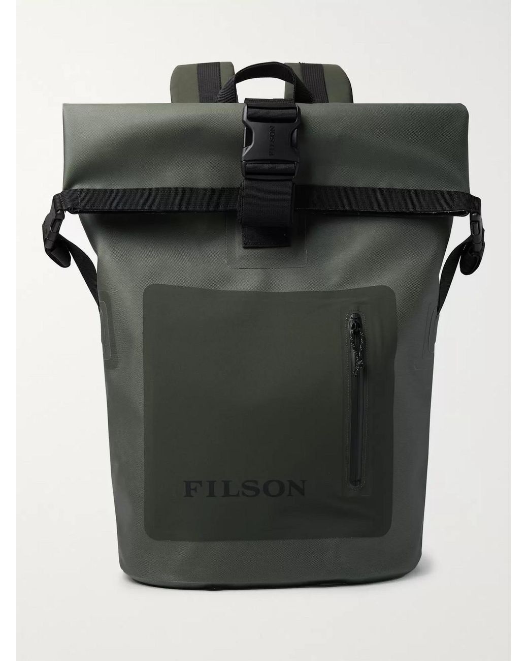 Filson Dry Waxed-canvas Roll-top Backpack in Green for Men | Lyst UK