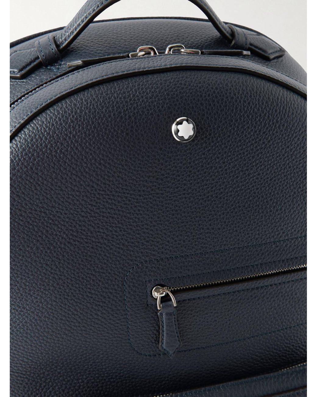Montblanc Blue Companion Full-Grain Leather Backpack for men