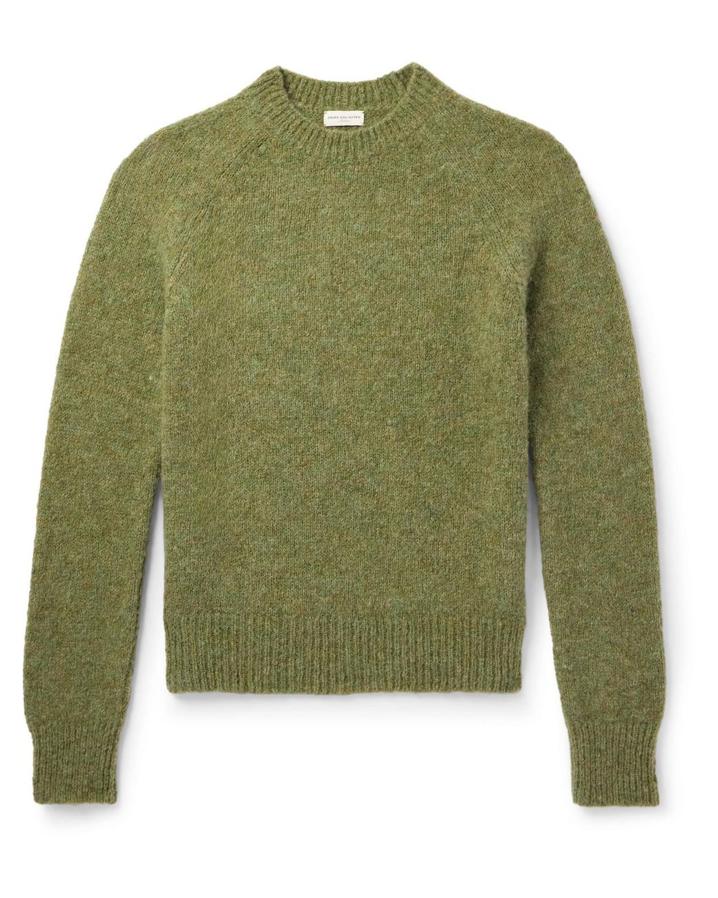 Dries Van Noten Alpaca-Blend Sweater in Green for Men | Lyst Dries Van Noten Alpaca-Blend Sweater in Green for Men | Lyst