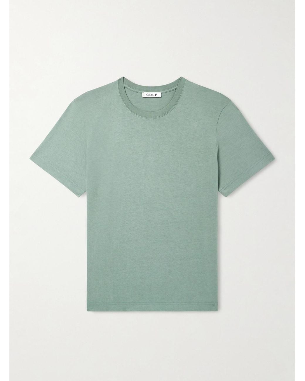 CDLP Green Lyocell And Pima Cotton-Blend Jersey T-Shirt for men
