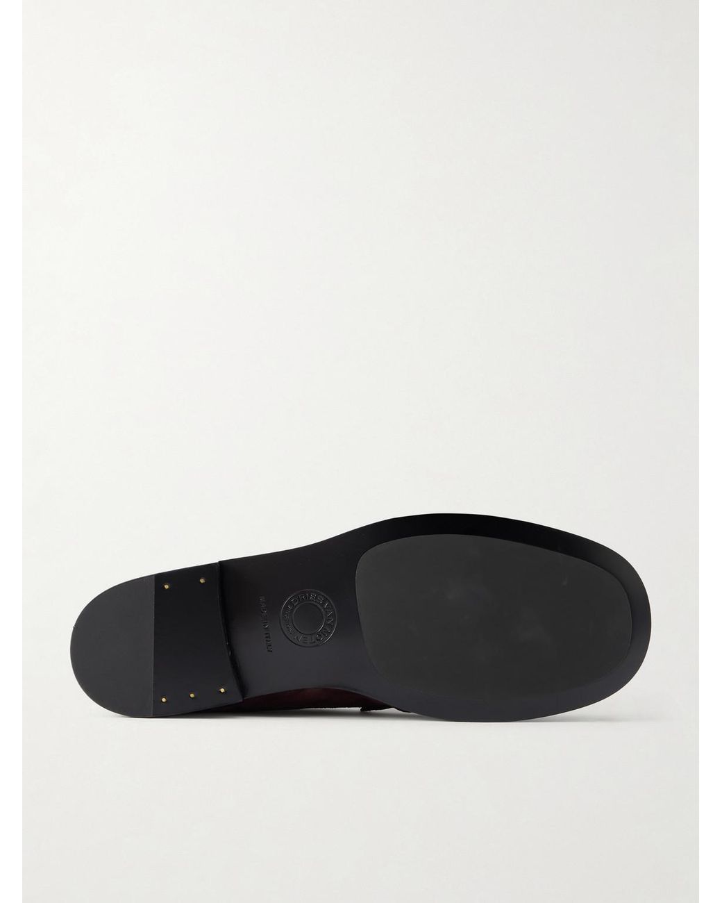 Dries Van Noten Purple Suede Loafers for men