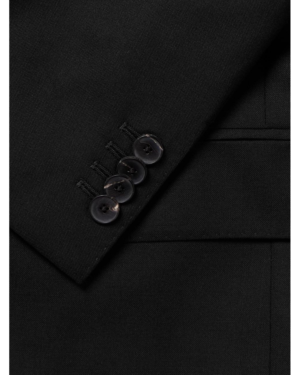 Mr P. Black Wool Suit Jacket for men
