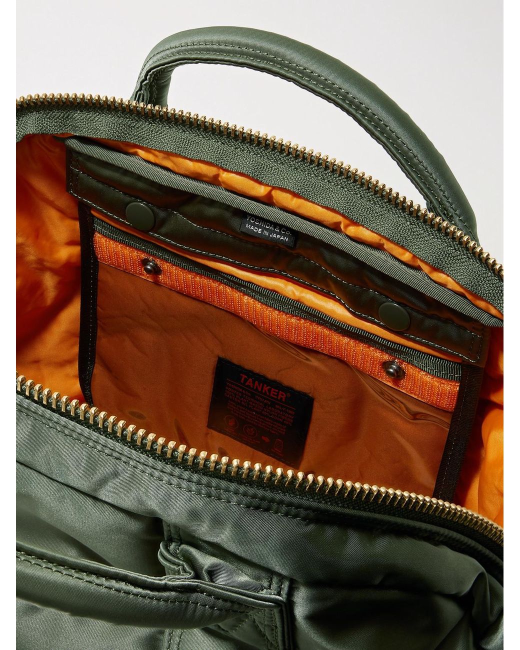 Porter-Yoshida and Co Green Tanker Boston Twill Tote Bag for men