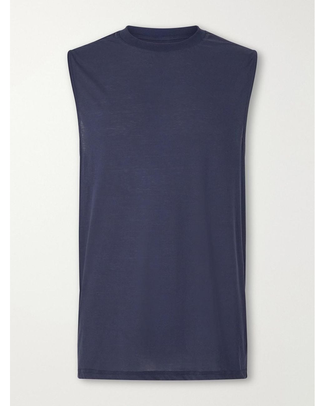 Literary Sport Blue Lorca Cotton-Jersey Tank for men