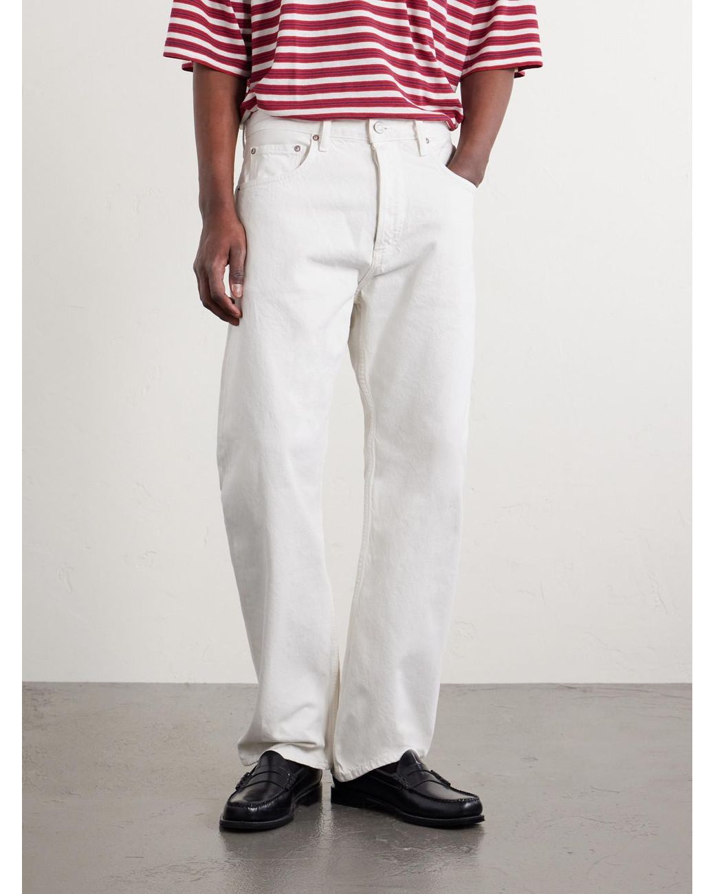 Agolde White Magnus Wide-leg Jeans for men
