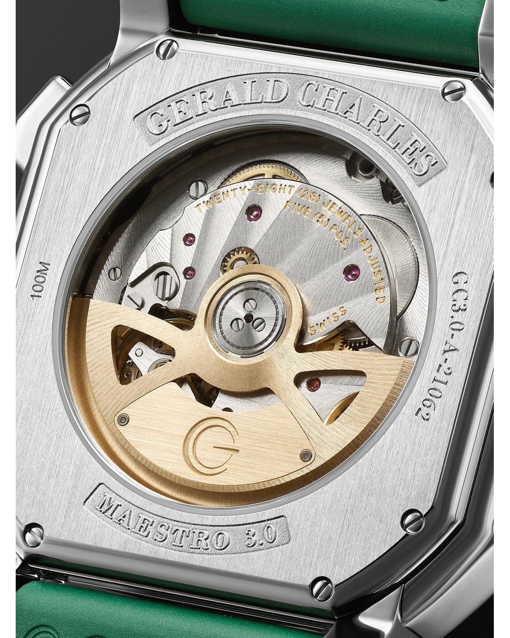 Gerald Charles Green Maestro 3.0 Automatic Chronograph Stainless Steel Watch, Ref. Gc3.0-A-02 for men