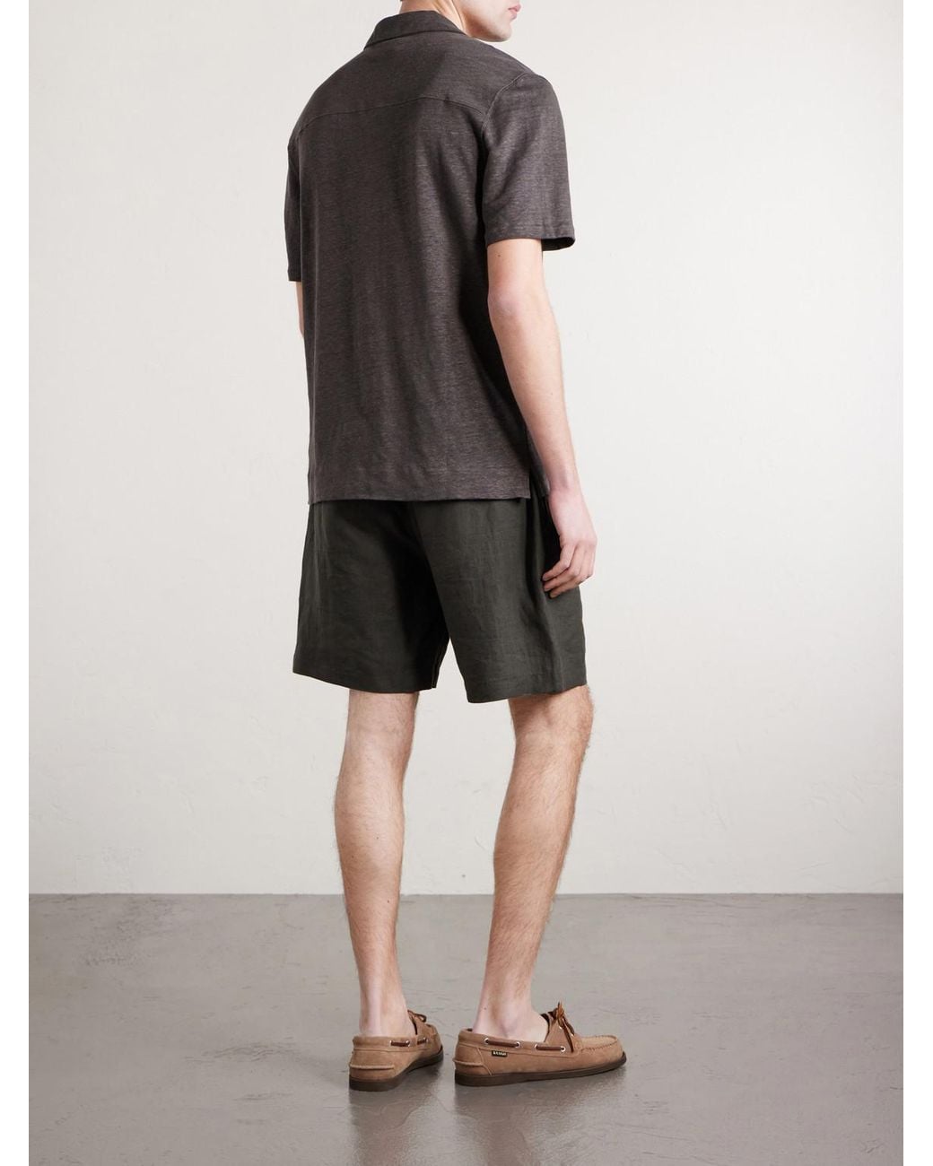 Mr P. Green Camp-Collar Linen Shirt for men