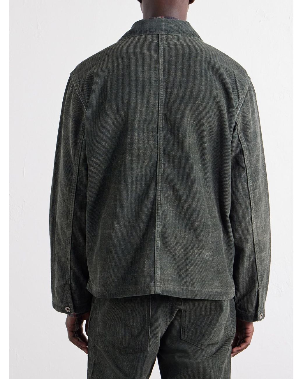RRL Black Empire Cotton-Corduroy Blouson Jacket for men