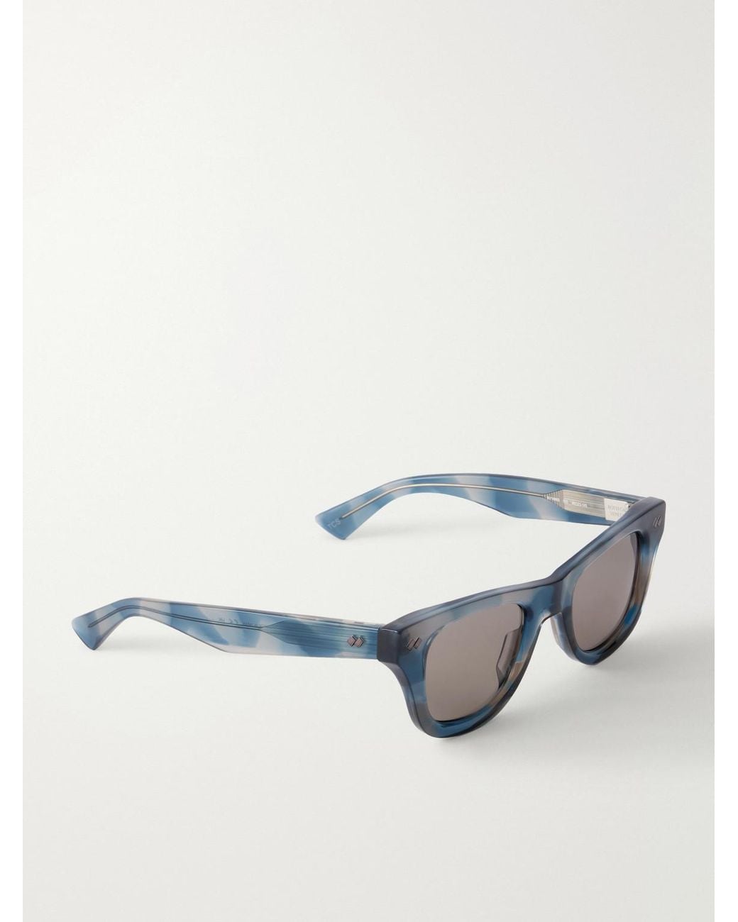 Bottega Veneta Blue Bold Ribbon Stud D-Frame Recycled-Acetate Sunglasses for men
