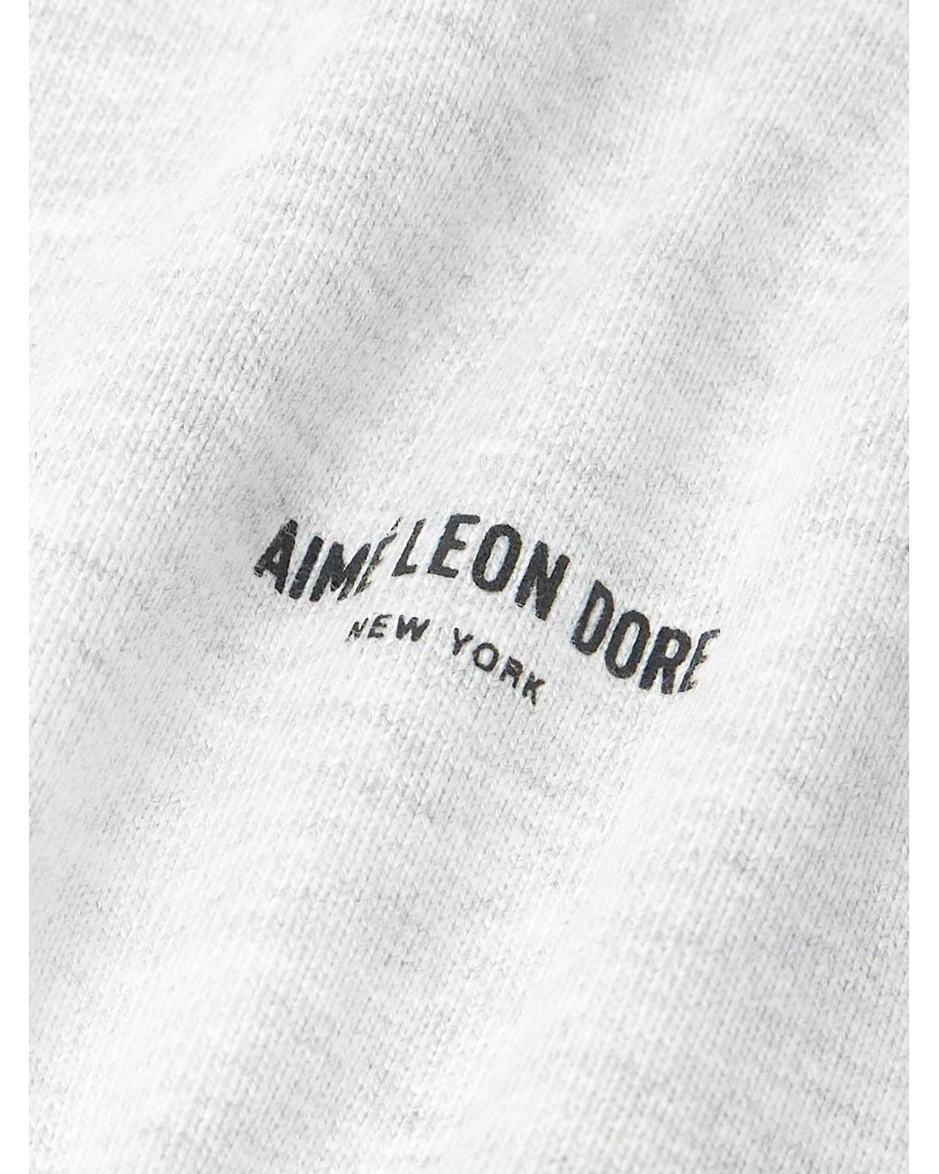 Aimé Leon Dore White Logo-Print Cotton-Jersey Sweatshirt for men