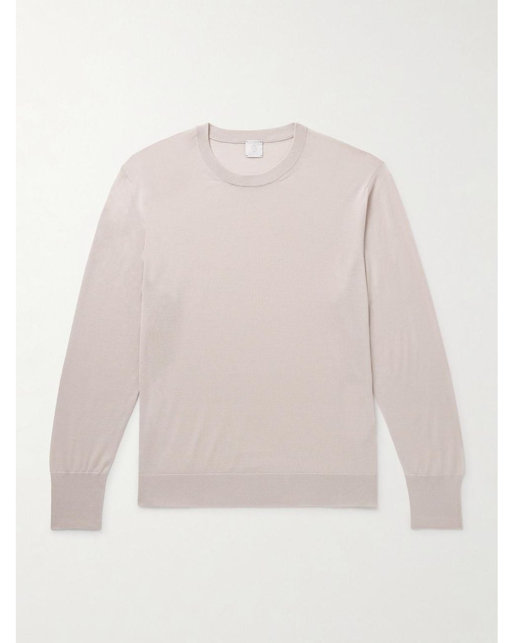 Eleventy Natural Slim-fit Wool Sweater for men